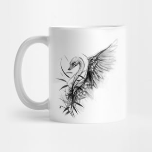 Graphic swan Mug